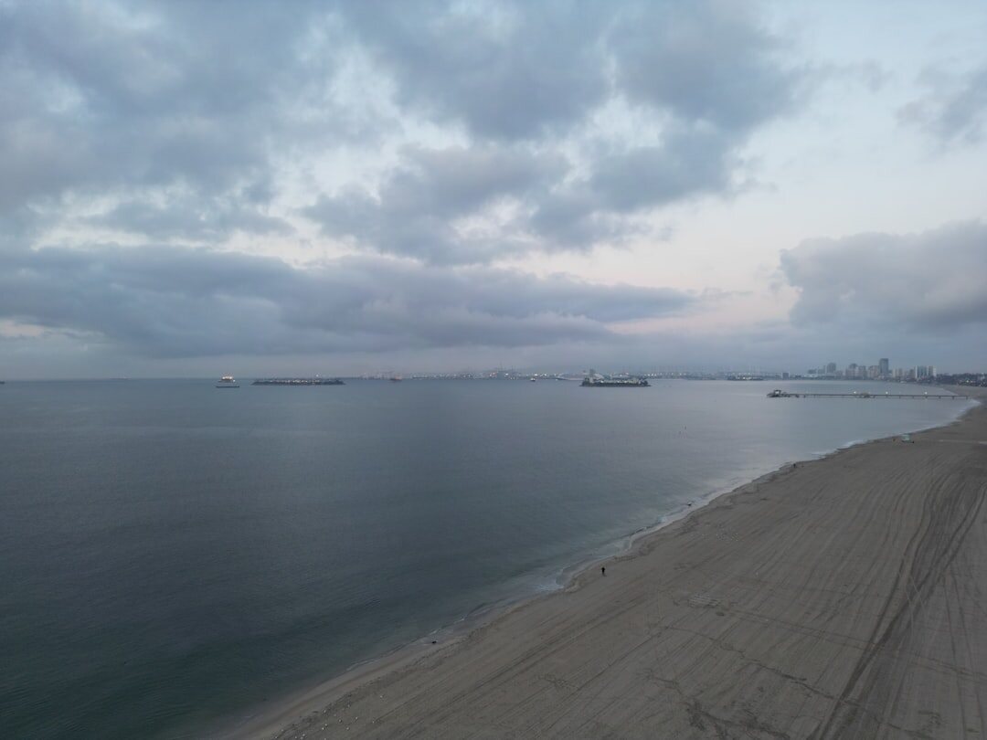 Modern coastal skyline with high-rise towers along a peninsula beach